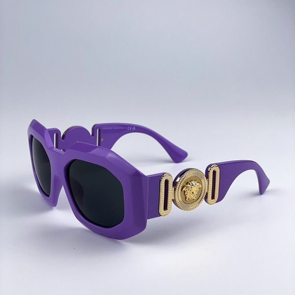 Versace VE4424U 536687 Sunglasses MEDUSA BIGGIE Lilak Gray Oversized Women main image 5